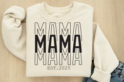 Mama Est 2025 SVG Product Image 1