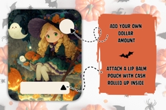 Kawaii Halloween Witch Money Card Printable Product Image 2