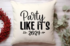 Party like it's 2024 SVG, Happy New Year SVG Product Image 2