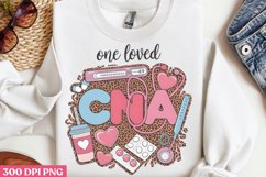 CNA One Loved PNG, Valentine Nurse Sublimat Product Image 3