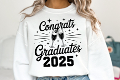 Congrats Graduates 2025 svg | Graduation Svg | Shirt Svg Product Image 1