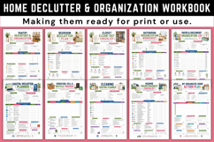 Home Declutter &amp; Organization Workbook Product Image 2
