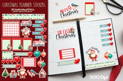 Christmas Digital Planner. Printable Planner Stickers PNG Product Image 3