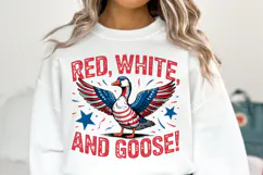 Red White and Goose Svg | Svg Files for Cricut | Shirt Svg Product Image 1