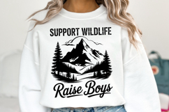Support Wildlife Raise Boys svg | Svg Cut Files | Shirt Svg Product Image 1