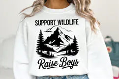 Support Wildlife Raise Boys svg | Svg Cut Files | Shirt Svg Product Image 1