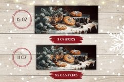 Christmas Cookies Mug Sublimation, Winter Coffee Mug PNG Product Image 2