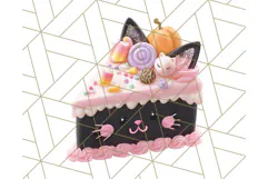 Haunted Sweet Shoppe PNG Clipart, Pastel Halloween Bakery Product Image 2