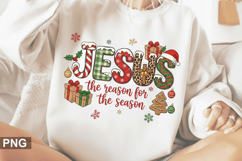 Jesus the reason for the Sublimation - Christmas PNG Design Product Image 1