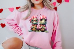 Cute Couple Animal Valentine Clipart, Valentines Day Couplet Product Image 2