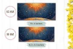 Celestial Mug Wrap, Sun Mug Template, Sky Mug Design Product Image 2