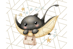 Sea Animal Clipart for Kids PNG, Ocean Animals Clip Art Png Product Image 2