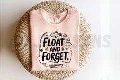 Fishing Trip With Boat And Rod Illustration For Sublimation Product Image 2