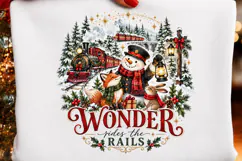 Christmas Train Wonder Arrives PNG, Vintage Holiday Train Su Product Image 2