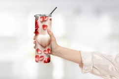 Heart Flower Tumbler Wrap Design Product Image 2