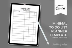 Minimal To-Do List Planner Template | Canva Editable Daily Product Image 2