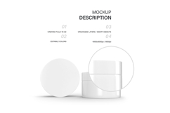 Plastic Cream Jars - PSD Mockup Product Image 3