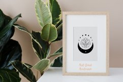 Floral moon svg, Lotus svg, Moon phase svg, Celestial svg Product Image 4