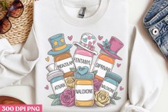 Valentine Nurse Sublimation PNG Product Image 2