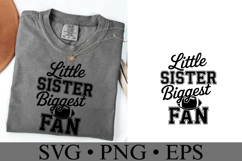 Little Sister Biggest Fan Svg | Game Day Svg | Shirt Svg Product Image 3