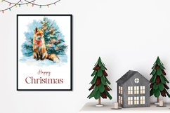 Watercolor Christmas Fox Greeting Card, Christmas Card Product Image 2