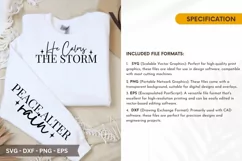 He Calms The Storm SVG - Christian Sleeve T shirt D Product Image 2