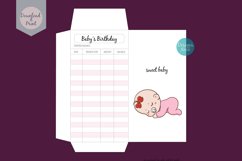 Baby's Birthday Cash Envelope, Printable Envelope Expense Product Image 2