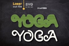 Yoga Sign SVG laser cut files for Glowforge Product Image 3