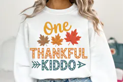 One Thankful Kiddo Svg | Thanksgiving Svg | Shirt Svg Product Image 1