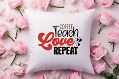 Coffee teach love repeat SVG Product Image 2