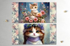 20 Cats Mug designs | watercolor Sublimation design bundle Product Image 2