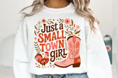 Just a small town girl Svg Design | Shirt Svg Product Image 1