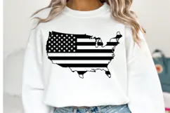 USA Flag Svg Design | Svg Cut Files | Shirt Svg Product Image 1