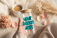 Clear glass can mockup Product Image 3