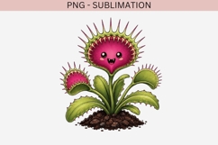 Cute venus flytrap png design for T-shirts Product Image 2