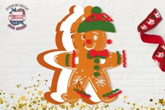 Gingerbread man card Holder| Merry Christmas |Money card SVG Product Image 2