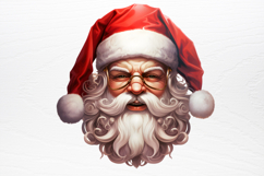 Vintage Black Pink Santa Claus Sublimation PNG Product Image 2