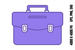 Colored Briefcase Icon Product Image 1