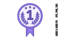 Colored Award Icon Product Image 1