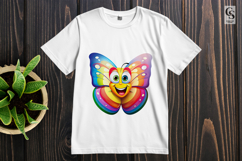 Rainbow Butterfly Clipart Sublimation PNG Product Image 2