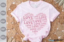 Love Heart SVG Design / Lovely Girl Tshirt Design Product Image 1