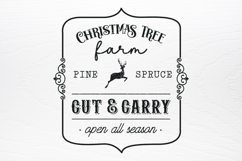Vintage Christmas Sign SVG Product Image 2