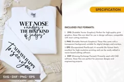 Wet Nose Nudges - Father's Day Sleeve T shirt Product Image 2