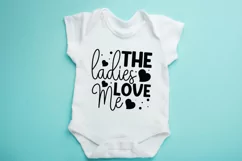 The ladies love me SVG, Kids Valentine Svg Product Image 2