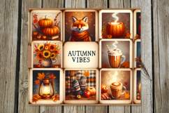 Autumn vibes | 4 fall Skinny Tumbler Sublimation designs P Product Image 2