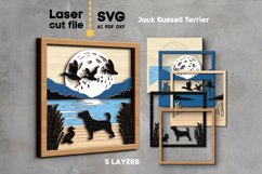 Jack Russell Terrier Dog SVG Laser cut file for Glowforge Product Image 2