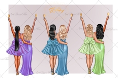 Birthday clipart, Curvy girl clipart, Best friend clipart Product Image 2