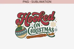 Christmas crochet png design for T-shirts Product Image 2