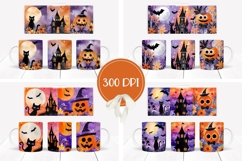 Cartoon Halloween Mug Designs, Funny Halloween Mug Product Image 2