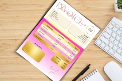 Pink Gold Invoice Template Product Image 3